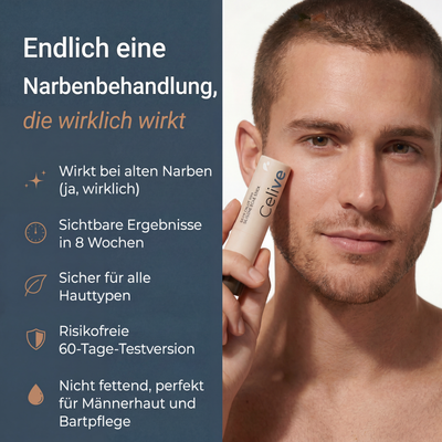 Klinischer Silikonstift zur Reparatur von Narben · Akne & Hautstruktur für Männer