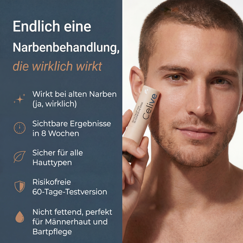 Klinischer Silikonstift zur Reparatur von Narben · Akne & Hautstruktur für Männer